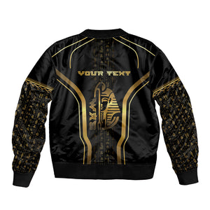 Personalized Egypt Was Sceptre Bomber Jacket Gold Pharaoh Patterns
