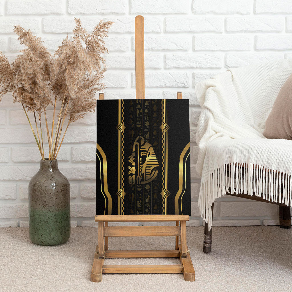 Egypt Was Sceptre Canvas Wall Art Gold Pharaoh Patterns