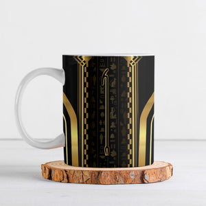 Personalized Egypt Was Sceptre Ceramic Mug Gold Pharaoh Patterns
