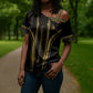 Personalized Egypt Was Sceptre Cross Shoulder Shirt Gold Pharaoh Patterns