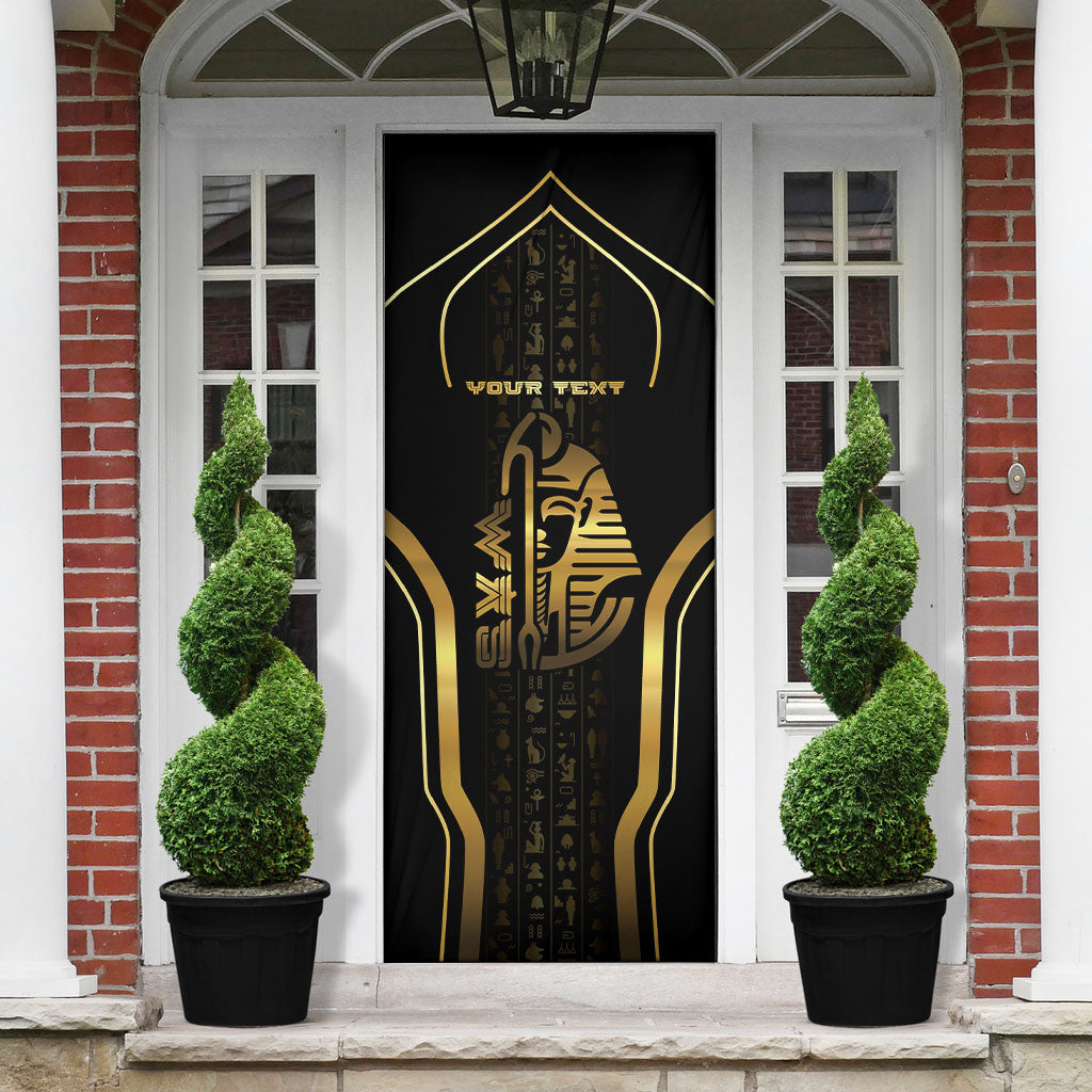 Personalized Egypt Was Sceptre Door Cover Gold Pharaoh Patterns