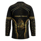 Personalized Egypt Was Sceptre Hockey Jersey Gold Pharaoh Patterns