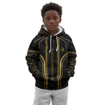 Personalized Egypt Was Sceptre Kid Hoodie Gold Pharaoh Patterns