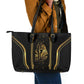 Egypt Was Sceptre Leather Tote Bag Gold Pharaoh Patterns