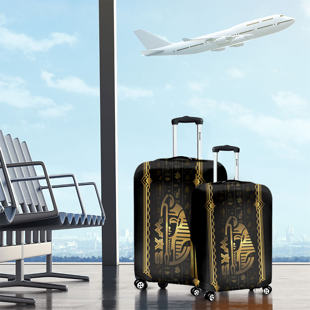 Egypt Was Sceptre Luggage Cover Gold Pharaoh Patterns