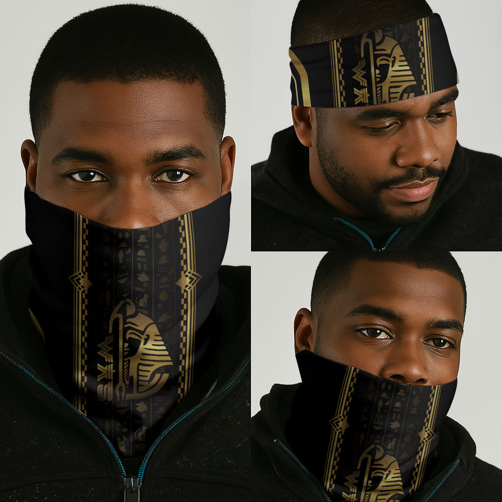 Egypt Was Sceptre Neck Gaiter Gold Pharaoh Patterns