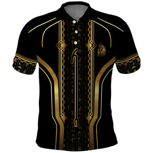 Personalized Egypt Was Sceptre Polo Shirt Gold Pharaoh Patterns