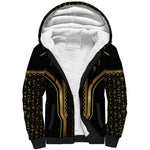 Personalized Egypt Was Sceptre Sherpa Hoodie Gold Pharaoh Patterns