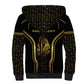 Personalized Egypt Was Sceptre Sherpa Hoodie Gold Pharaoh Patterns