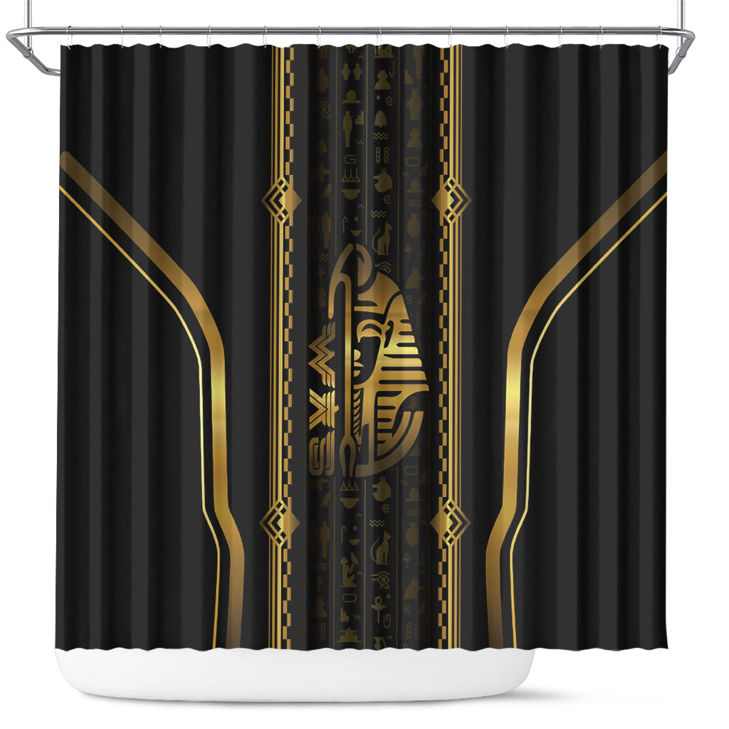 Egypt Was Sceptre Shower Curtain Gold Pharaoh Patterns