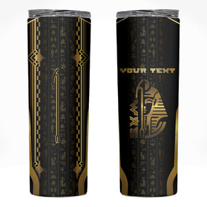 Personalized Egypt Was Sceptre Skinny Tumbler Gold Pharaoh Patterns