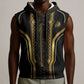 Personalized Egypt Was Sceptre Sleeveless Hoodie Gold Pharaoh Patterns
