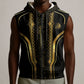 Personalized Egypt Was Sceptre Sleeveless Zip Hoodie Gold Pharaoh Patterns