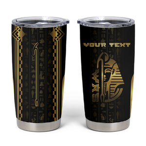 Personalized Egypt Was Sceptre Tumbler Cup Gold Pharaoh Patterns