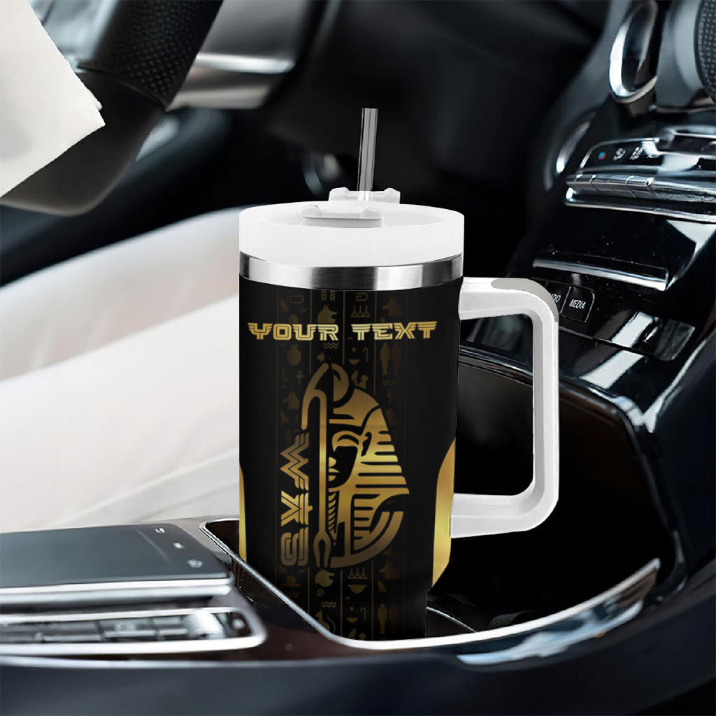 Personalized Egypt Was Sceptre Tumbler With Handle Gold Pharaoh Patterns