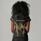 Personalized Egypt Was Sceptre Women V-Neck T-Shirt Gold Pharaoh Patterns