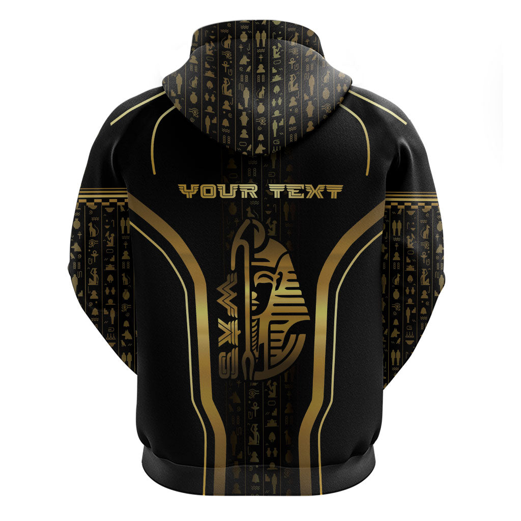 Personalized Egypt Was Sceptre Zip Hoodie Gold Pharaoh Patterns