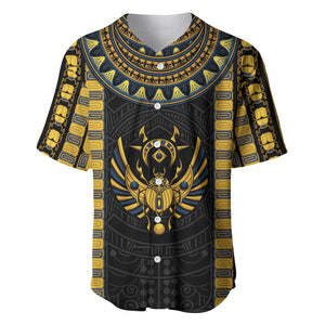 Egypt The Scarab Beetle Baseball Jersey Winged Solar Amulet Symbol