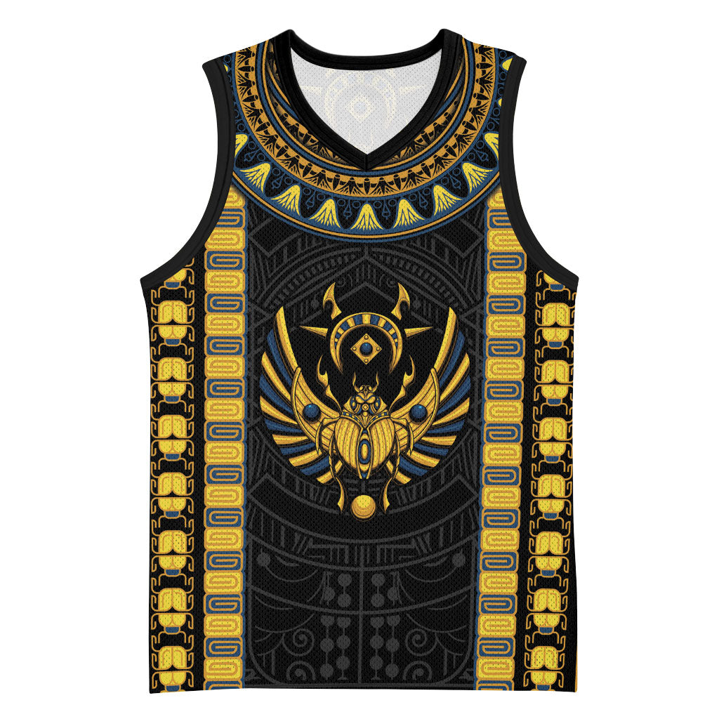Egypt The Scarab Beetle Basketball Jersey Winged Solar Amulet Symbol