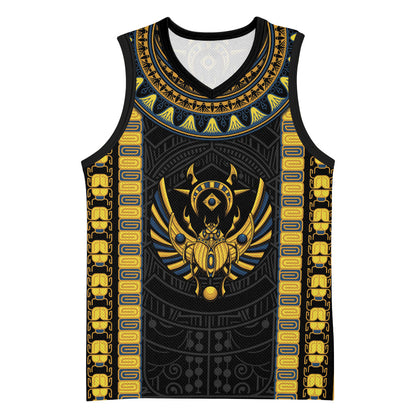 Egypt The Scarab Beetle Basketball Jersey Winged Solar Amulet Symbol