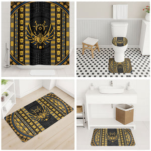 Egypt The Scarab Beetle Bathroom Set Winged Solar Amulet Symbol