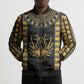 Egypt The Scarab Beetle Bomber Puffer Jacket Winged Solar Amulet Symbol