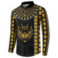 Egypt The Scarab Beetle Button Sweatshirt Winged Solar Amulet Symbol