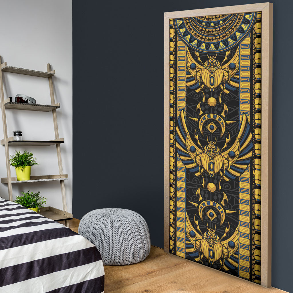 Egypt The Scarab Beetle Door Cover Winged Solar Amulet Symbol