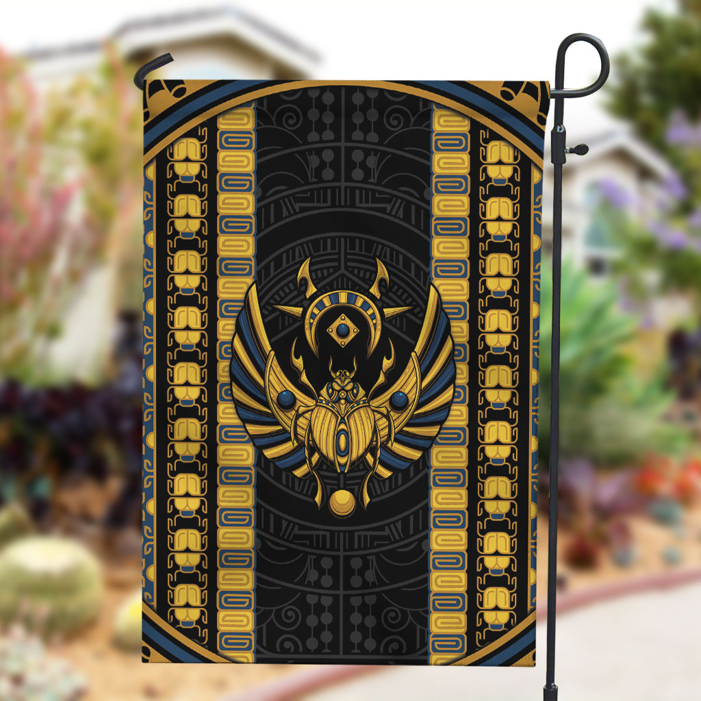 Egypt The Scarab Beetle Garden Flag Winged Solar Amulet Symbol