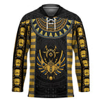 Egypt The Scarab Beetle Hockey Jersey Winged Solar Amulet Symbol