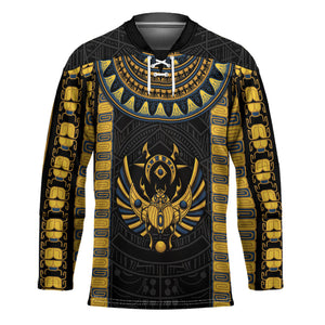 Egypt The Scarab Beetle Hockey Jersey Winged Solar Amulet Symbol