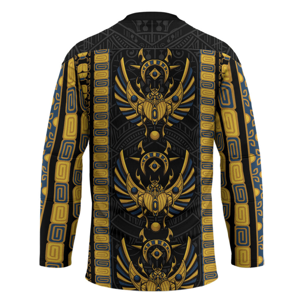 Egypt The Scarab Beetle Hockey Jersey Winged Solar Amulet Symbol
