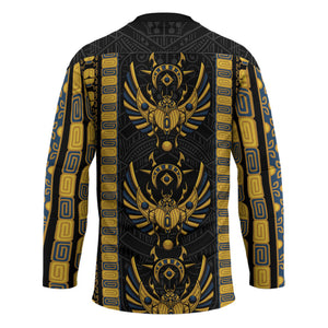 Egypt The Scarab Beetle Hockey Jersey Winged Solar Amulet Symbol