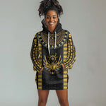 Egypt The Scarab Beetle Hoodie Dress Winged Solar Amulet Symbol