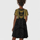 Egypt The Scarab Beetle Kid Short Sleeve Dress Winged Solar Amulet Symbol