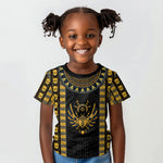 Egypt The Scarab Beetle Kid T shirt Winged Solar Amulet Symbol