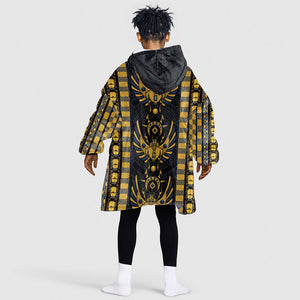 Egypt The Scarab Beetle Kid Wearable Blanket Hoodie Winged Solar Amulet Symbol
