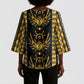 Egypt The Scarab Beetle Kimono Sleeve Blouse Winged Solar Amulet Symbol