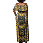 Egypt The Scarab Beetle Off Shoulder Maxi Dress Winged Solar Amulet Symbol