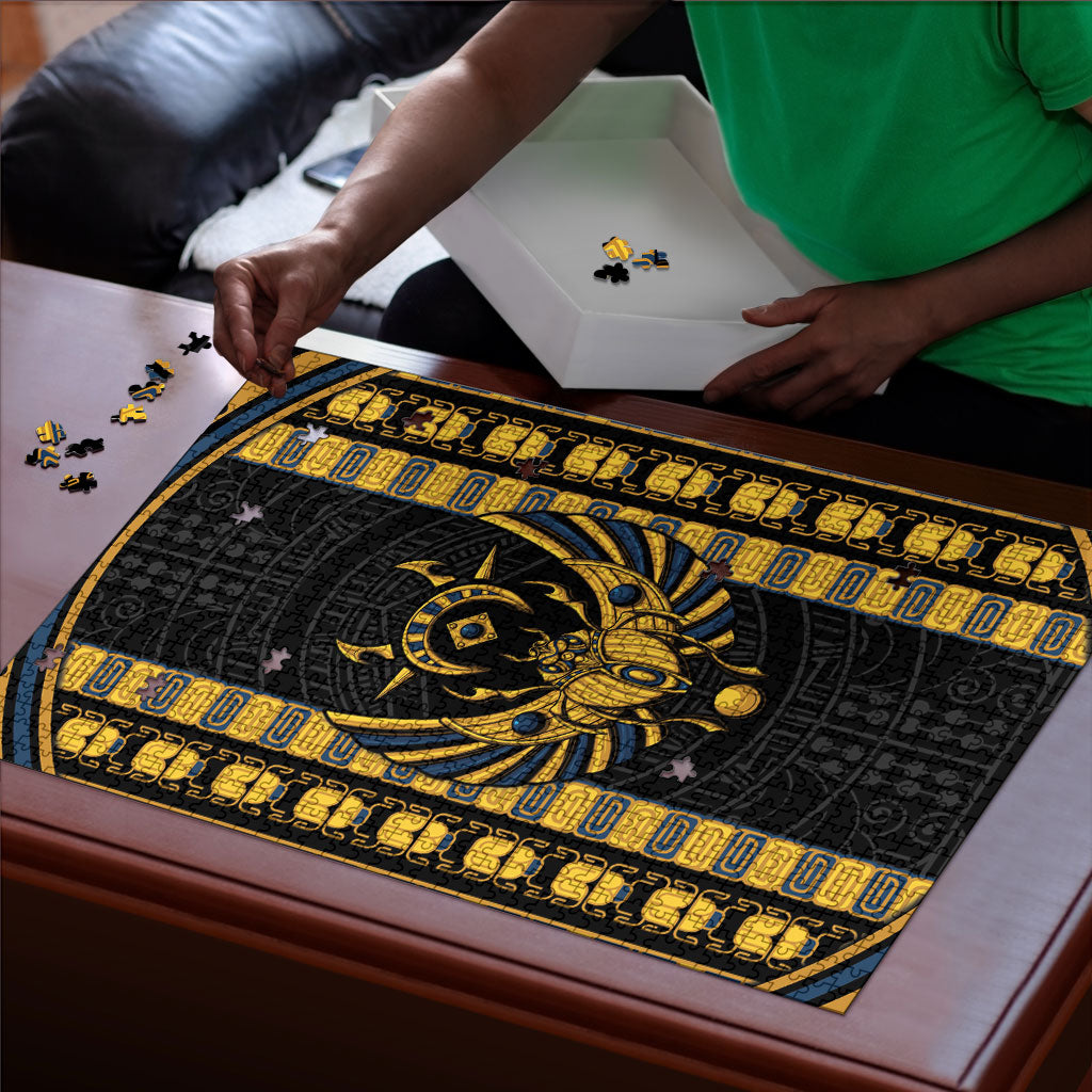 Egypt The Scarab Beetle Puzzle Winged Solar Amulet Symbol