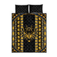 Egypt The Scarab Beetle Quilt Bed Set Winged Solar Amulet Symbol