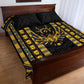 Egypt The Scarab Beetle Quilt Bed Set Winged Solar Amulet Symbol