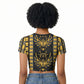 Egypt The Scarab Beetle Raglan Cropped T shirt Winged Solar Amulet Symbol