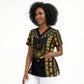 Egypt The Scarab Beetle Scrub Top Winged Solar Amulet Symbol