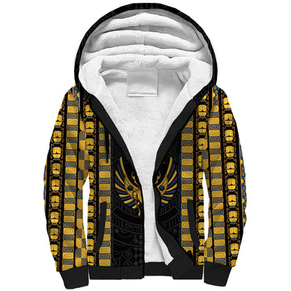 Egypt The Scarab Beetle Sherpa Hoodie Winged Solar Amulet Symbol