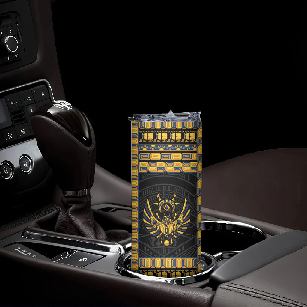 Egypt The Scarab Beetle Skinny Tumbler Winged Solar Amulet Symbol
