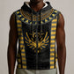 Egypt The Scarab Beetle Sleeveless Zip Hoodie Winged Solar Amulet Symbol