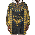 Egypt The Scarab Beetle Wearable Blanket Hoodie Winged Solar Amulet Symbol