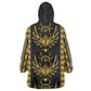 Egypt The Scarab Beetle Wearable Blanket Hoodie Winged Solar Amulet Symbol