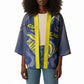 Custom Curacao Football Kimono Blue Wave Geometric Caribbean Sports Motif